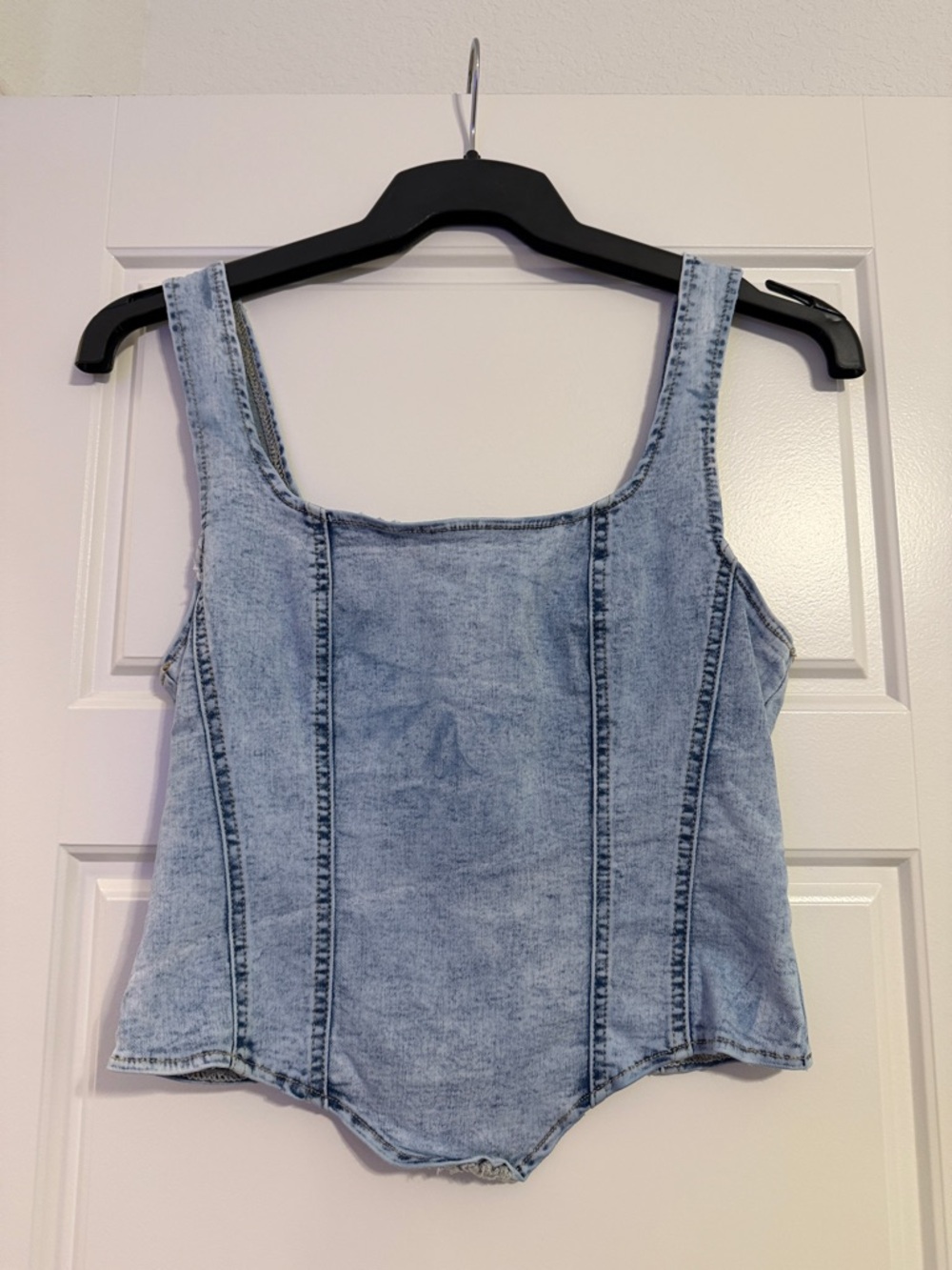 SHEIN Washed Light Blue Denim Camisole